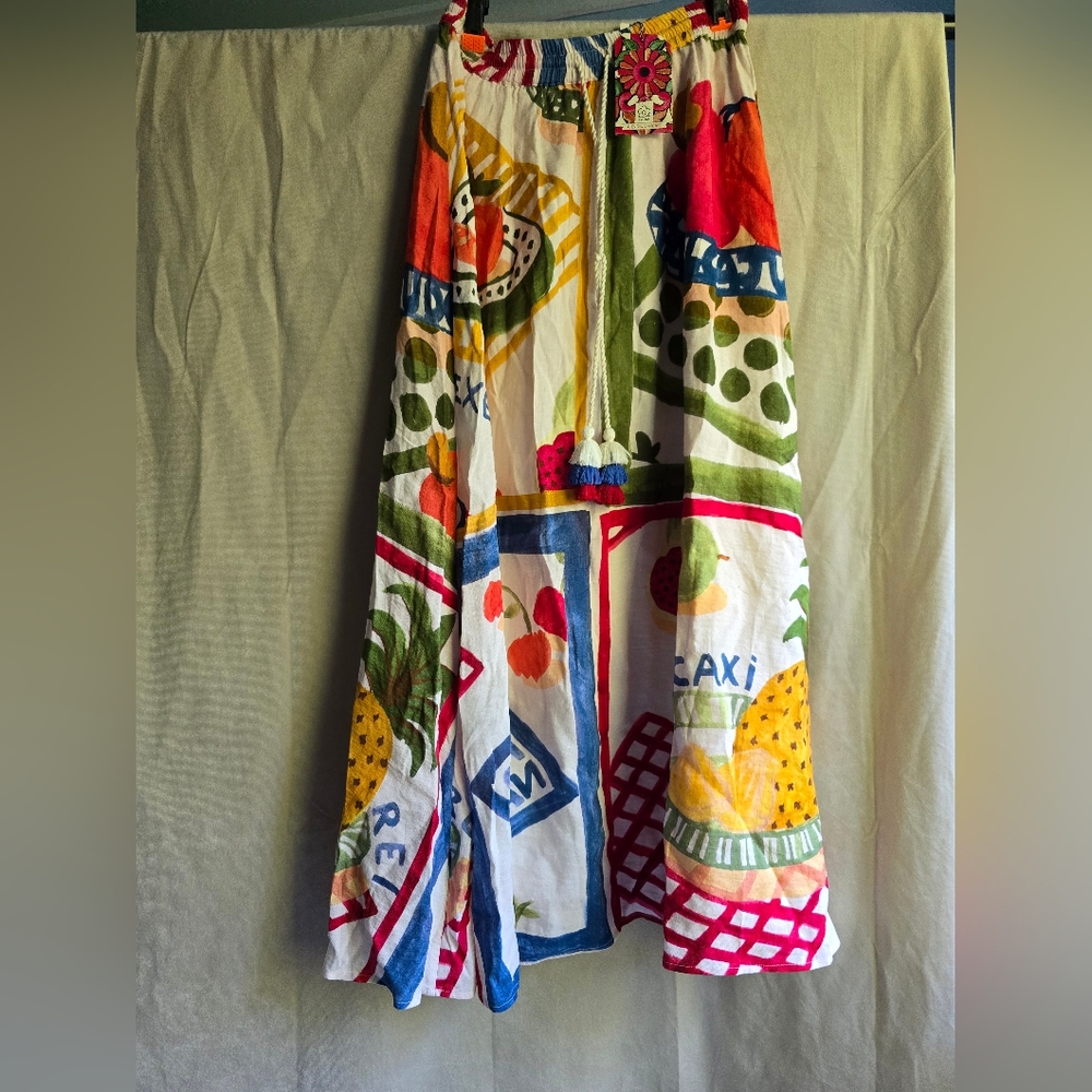 Farm Rio Fruit Patchwork Skirt Small NWT - Picture 2 of 11